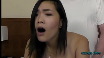 During an interview a hot asian babe loses focus due to an intense distraction it's a reminder that passion can sometim