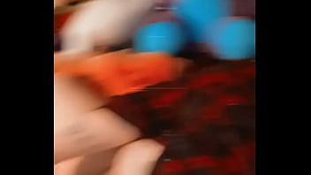 Slutty goth girl licks her sex toy then puts it inside of her