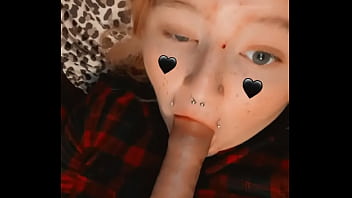 Slutty goth girl licks her sex toy then puts it inside of her