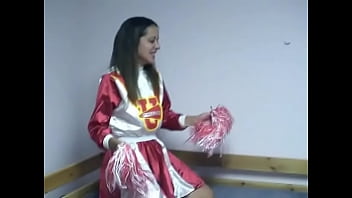 Two sexy housewives dildo pussy on floor and loves it