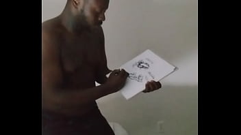 Drawing myself cuddling for free while wearing angel and devil halloween costume 4