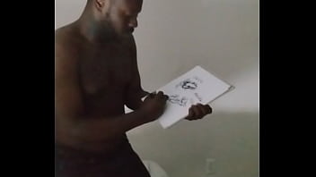 Drawing myself cuddling for free while wearing angel and devil halloween costume 4