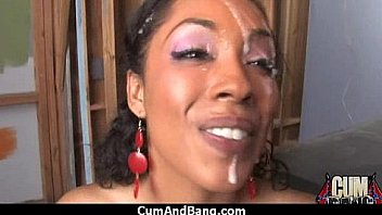 Ebony entertains a group of whites 13