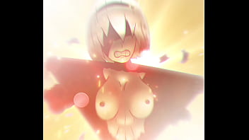 2b shows her tits in an epic manner