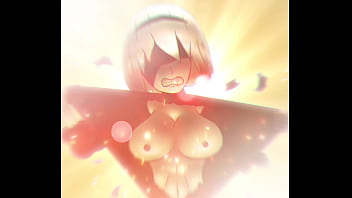 2b shows her tits in an epic manner