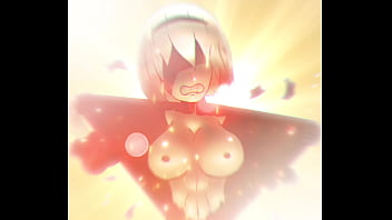 2b shows her tits in an epic manner