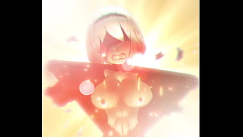 2b shows her tits in an epic manner