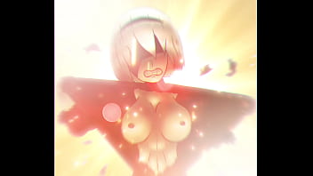 2b shows her tits in an epic manner