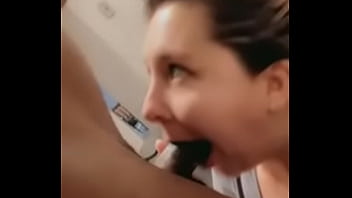 White girl gives hot blowjob