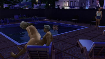 Ajay williams fucks six different women at the pool big tits