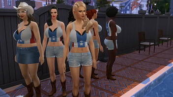 Ajay williams fucks six different women at the pool big tits