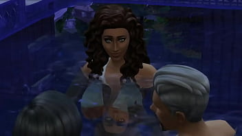 Ajay williams fucks six different women at the pool big tits