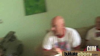 Ebony babe have a hot group fuck 25