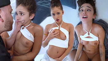 Petite teen has eye rolling orgasm