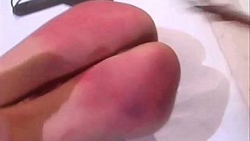 Lesbian ass red spanked