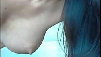 Beautiful asian babe toys ass and pussy