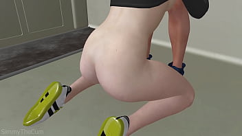 Space juicy blowjob in outer space 3d animation