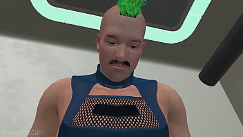 Space juicy blowjob in outer space 3d animation