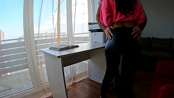 Stepbro didn`t let me study he seduced me to passionate sex instead