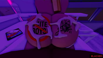 Roblox video tape #1 blonde girl addicted to black cock