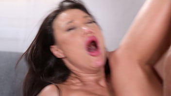 Playful tv presenter monika fox laps up spunk after on set dp pounding gp3118