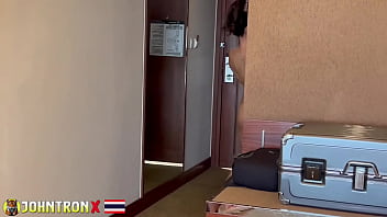 Johntronx the cutest amateur thai babe gets fucked hard and jizzed on