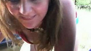 Webcam amateur crazy chick outdoor fun camg8
