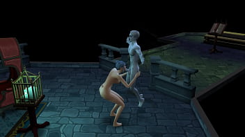 Vampire in lair blowjob