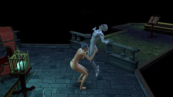 Vampire in lair blowjob