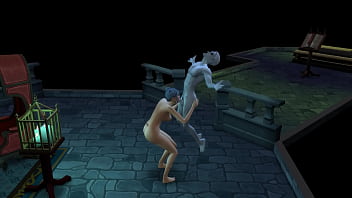 Vampire in lair blowjob