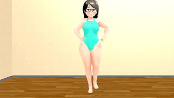 きょう　ぽっちゃりメガネ女子のエ〇すぎるダンス【シャッフルダンス】