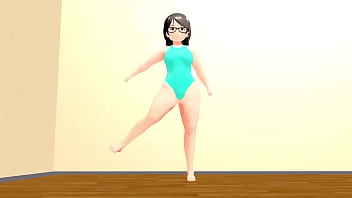 きょう　ぽっちゃりメガネ女子のエ〇すぎるダンス【シャッフルダンス】