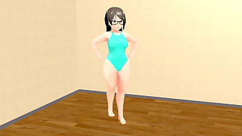 きょう　ぽっちゃりメガネ女子のエ〇すぎるダンス【シャッフルダンス】