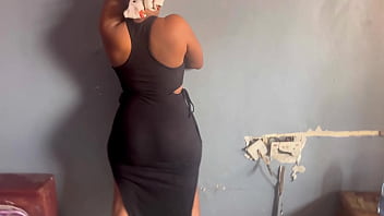 Bahbrah standing and giving up her pussy doggystyle