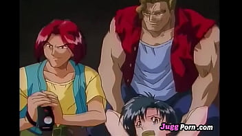 Sexy girl is caught in storage and fucked by three cocks#hentaivídeo