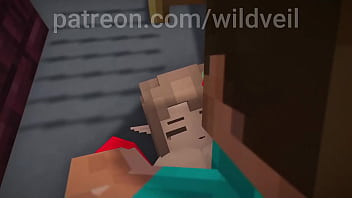 Minecraft sex scene steve x hooker animation