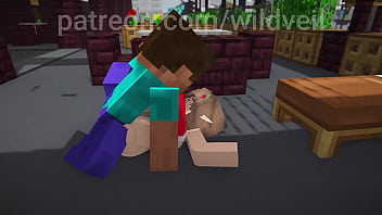 Minecraft sex scene steve x hooker animation