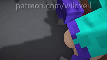 Minecraft sex scene steve x hooker animation