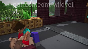 Minecraft sex scene steve x hooker animation Minecraft sex scene steve x hooker animation