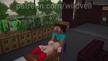Minecraft sex scene steve x hooker animation