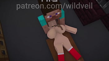 Minecraft sex scene steve x hooker animation