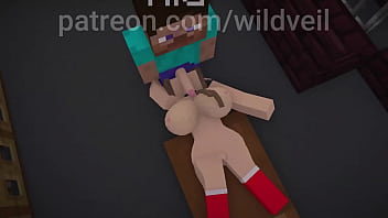 Minecraft sex scene steve x hooker animation