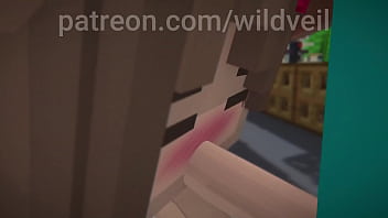 Minecraft sex scene steve x hooker animation
