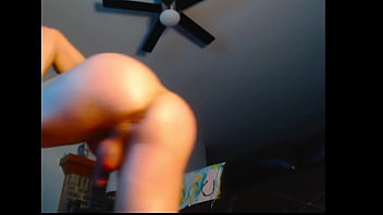 Loganhuge chatbate01 nut pump naked showing big hole bent over