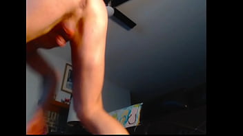 Loganhuge chatbate01 nut pump naked showing big hole bent over