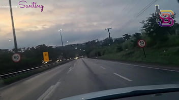 Quase que o meu marido policial ve eu dando dentro do carro para um pau gigantesco