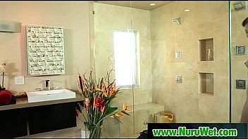 Hot nuru massage gived by asian slut 13