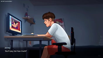 Summertime saga by darkcookie caught masturbating stepsis was putting a huge dildo in her pussy