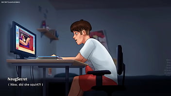 Summertime saga by darkcookie caught masturbating stepsis was putting a huge dildo in her pussy