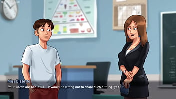 Summertime saga by darkcookie caught masturbating stepsis was putting a huge dildo in her pussy